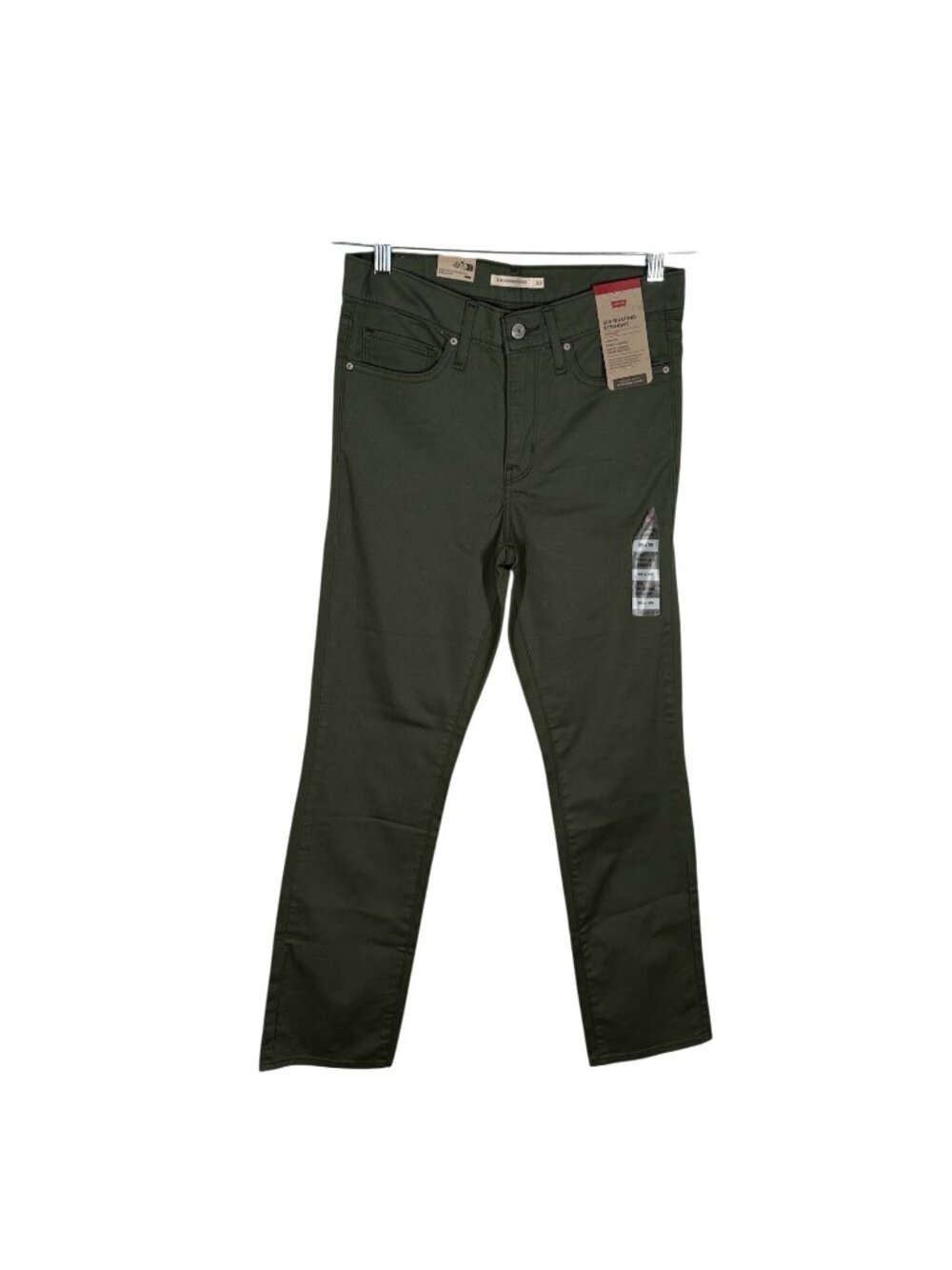 Levi’s Women 30 Green HyperSoft Mid Rise 314 Shaping Straight Jeans NWT